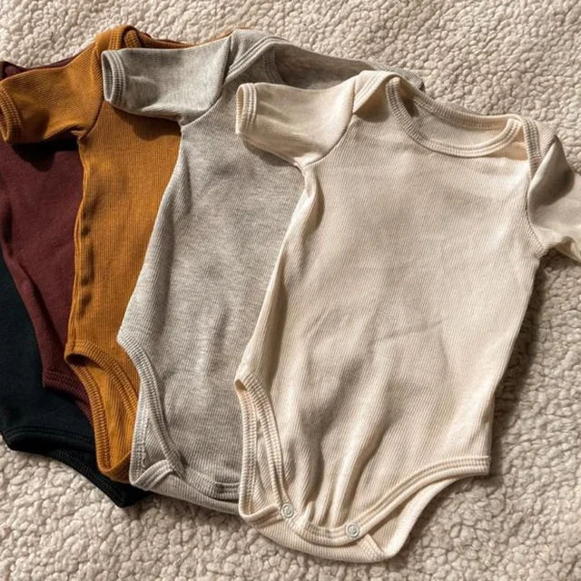 Summer High Quality pure comfy short sleeves bodysuit cotton organic romper baby onesie