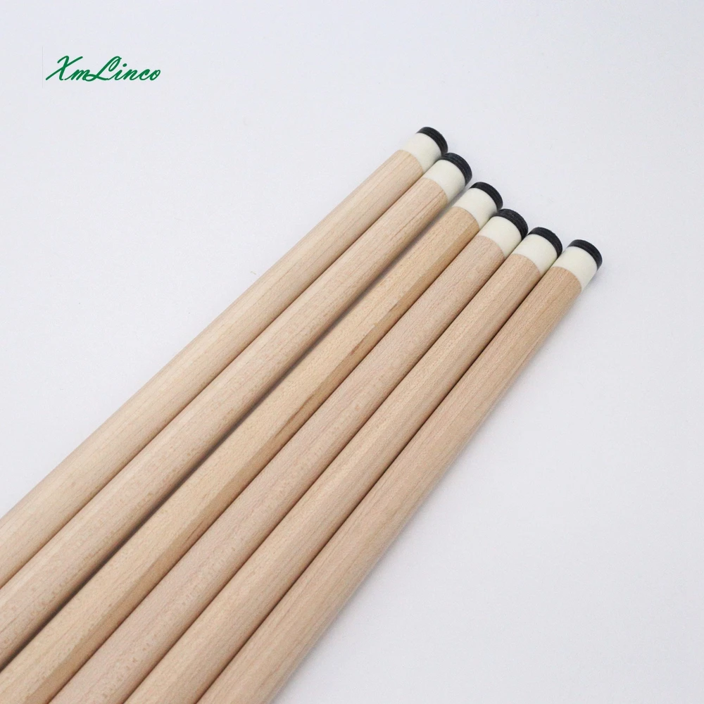 Xmlinco 12pcs hard maple wood with carbon tube spliced carom cue shaft pool cue shaft