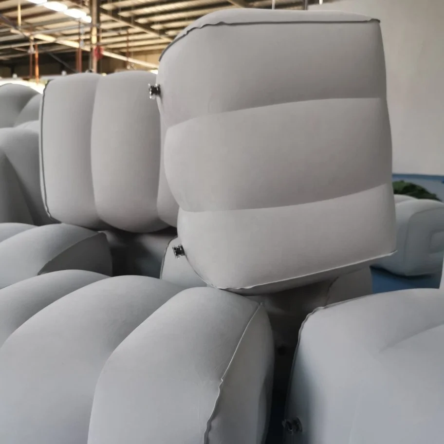 Adjustable Height 3- Layer Travel Leg Rest Pillow For Home Office Inflatable Foot Rest Pillow For Travel Airplane Bed For Kids