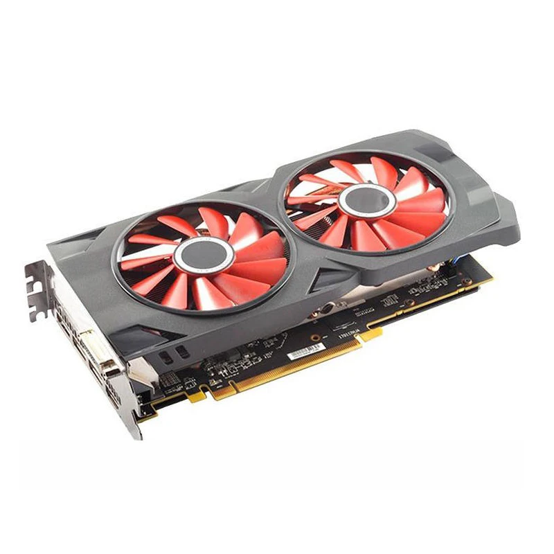  Б/у видеокарта RX570 4g 570 GDDR5 с выходом Dvi Vga для игр и
