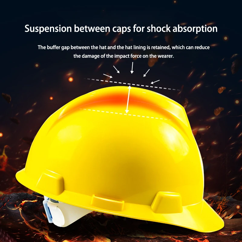 V-Shaped safety helmet industrial  anti impact safety helmets for construction industry