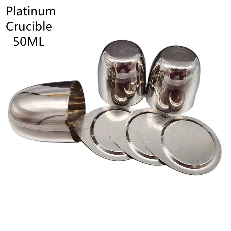 99.95% Purity capacity 10ML 15ML 20ML 30ML 40ML  50ML 100ML standard high temperature platinum crucible for labware