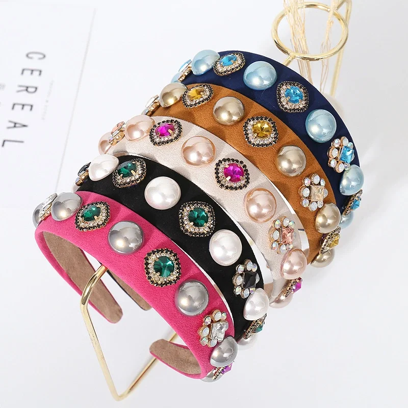 Женская повязка на голову в стиле барокко J & H, металлическая повязка на голову со стразами в стиле ретро, 2022