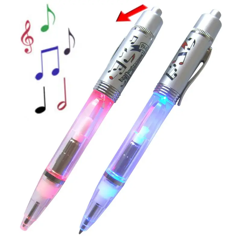 National Anthem music pen Advertising  Promotional Gift Classic  Led light Musical Sound audio Pen cartoon music Advertising