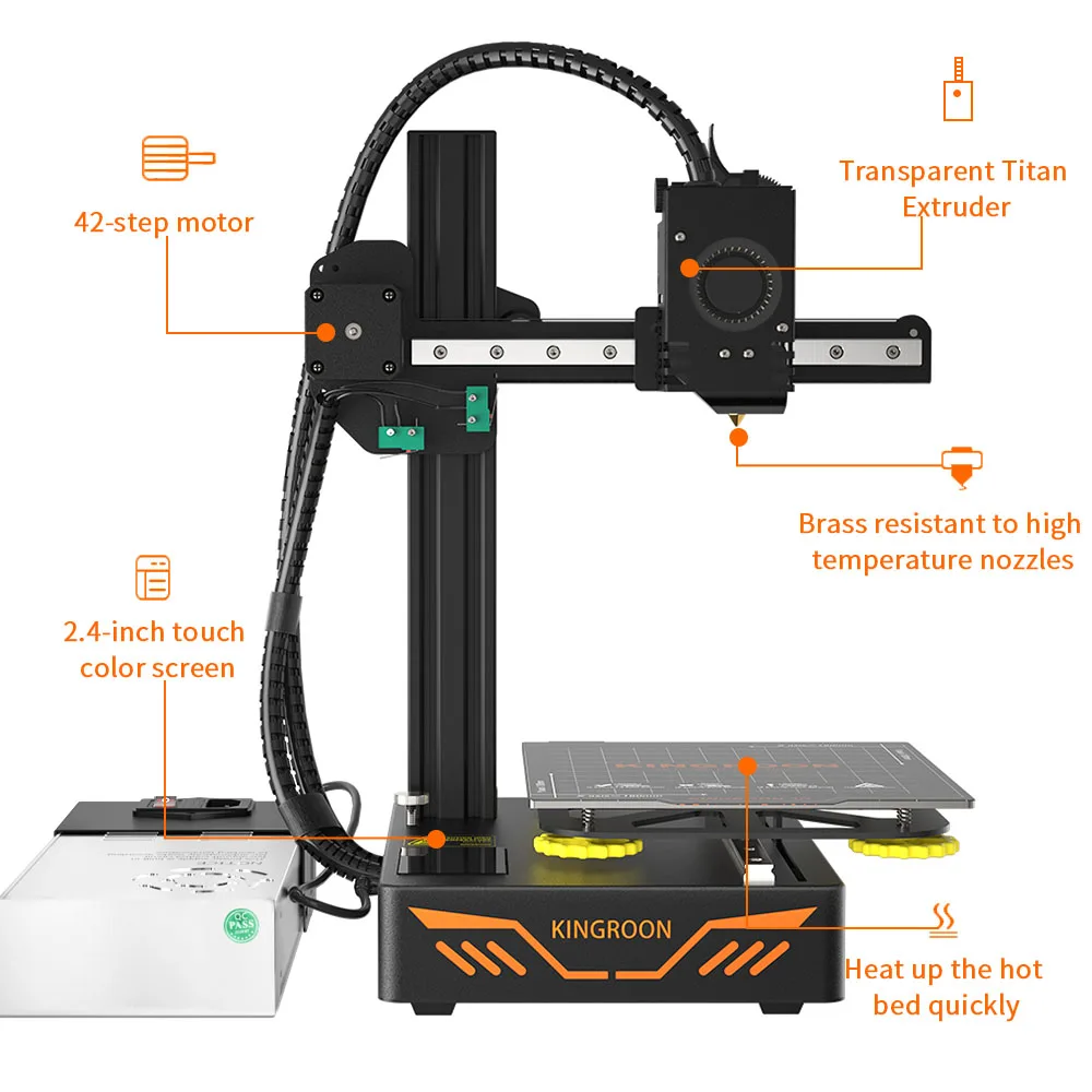 Kingroon KP3S 3d printer 180*180*180mm DIY 3d printing machine US EU RU local stock shipping
