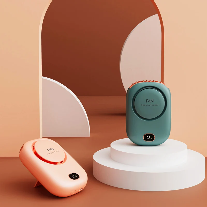 Hot Sale Top Multifunctional Powerful Bladeless USB Eechargeable Hands Free Portable Mini Electric Neck Fan