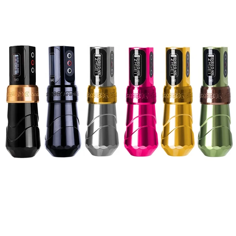 Professional Adjustable Stroke FK MAX Wireless Battery Rotary Custom Pen Type Gun Full Complete Set Kit Wireless Tattoo Machine