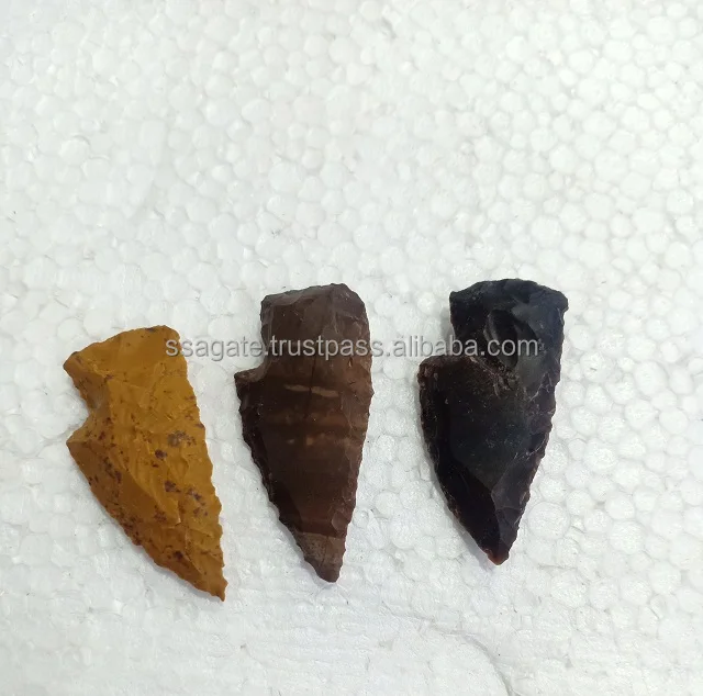 Mix Fancy Agate Arrowhead Knife Blade: Gemstone 1 Inch Arrowhead  Colouring Arrowheads   Buy Online From S S AGATE