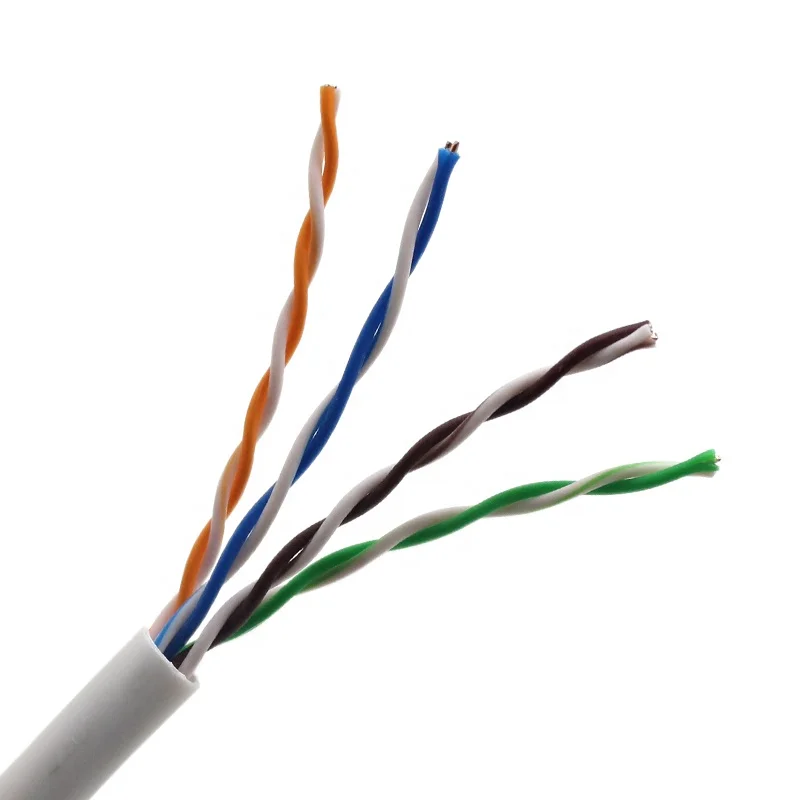 Ethernet 0.5mm UTP Pure Copper CCA Cat5e Copper 24AWG LSZH Jacket 305m Box cat5e lan cable