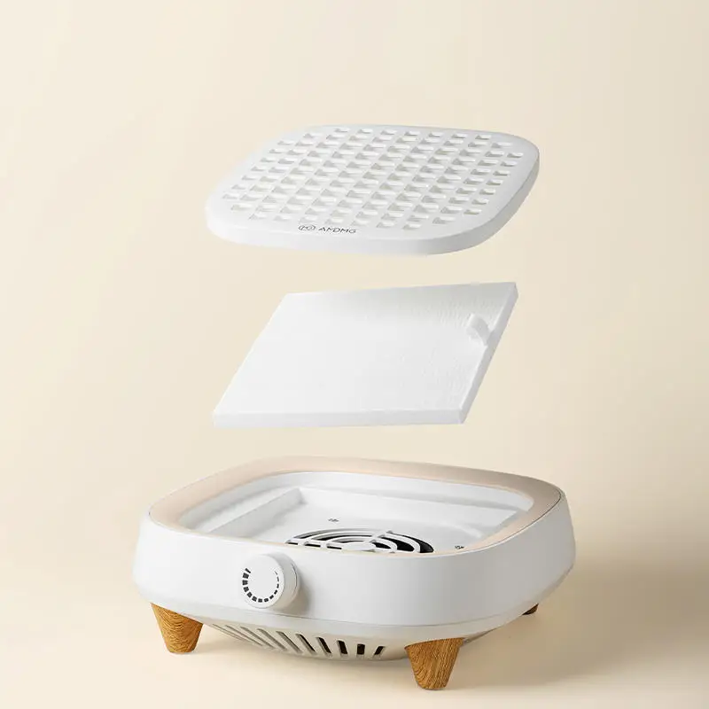 NEBX Oem Odm Wholesale 24W Professional Nail Dust Collector Brushless Manicure Vacuum Cleaner dust collector for nail salon