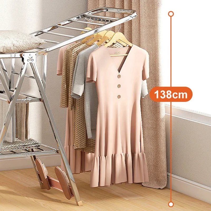 Clothes stands with wind proof hanger Iron wall mounted folding clothes drying rack dryer