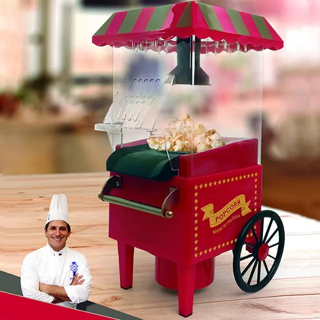 Gas Air Popcorn Popper Making Machine Popcorn Cart For Sale