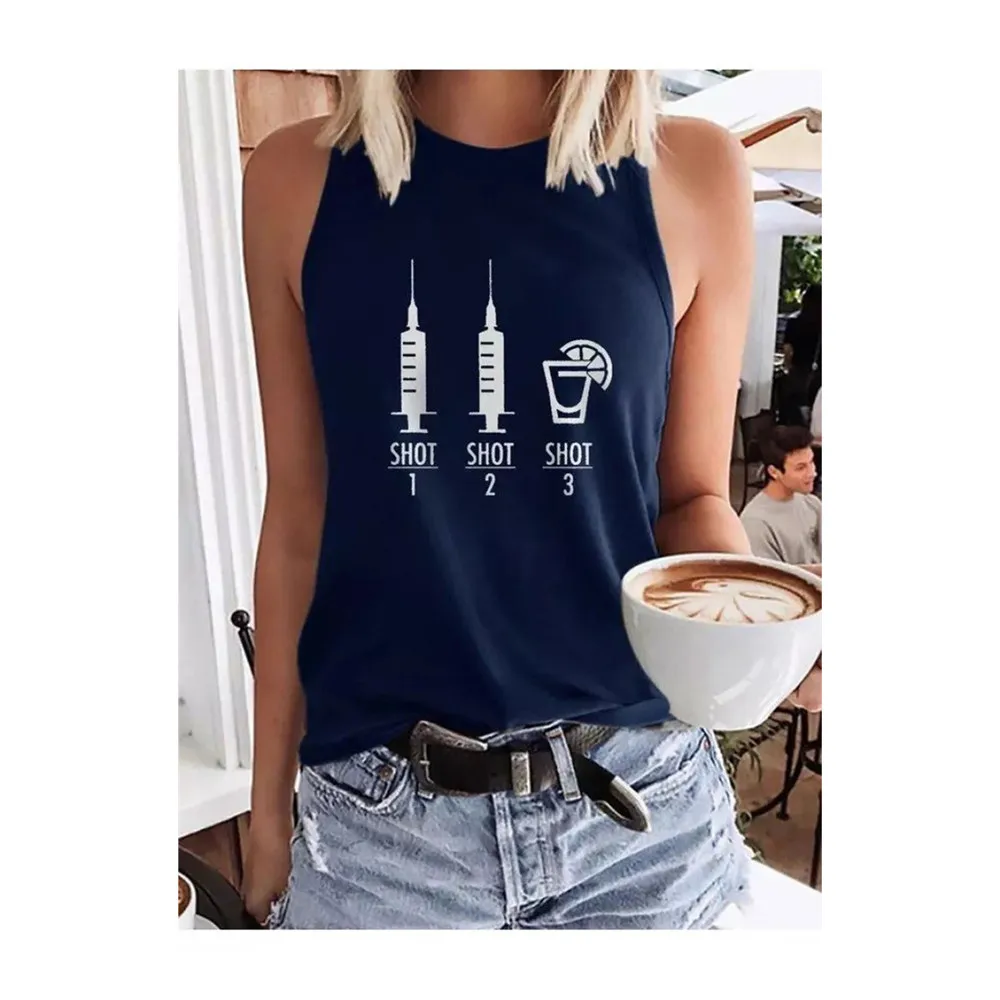 Оптовая продажа на заказ Ebay Amazon Wish Лидер продаж Shot 1 Shot 2 Shot 3 вакцинированный без рукавов