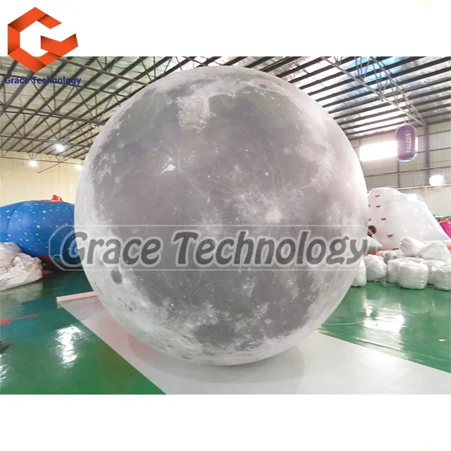 Planet Inflatable Moon Balloon Decoration Inflatable Lighting Moon For Sale