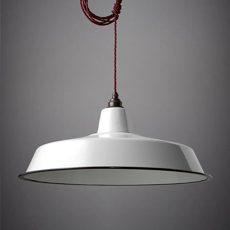 American style modern eco white luxury mini portable enamel metal steel iron materia frame lampshade for living room