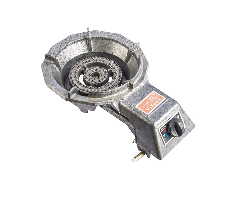 YIUAN commercial wholesale price table top cooker manufacture industrial lpg natural cast iron gas stove single burner for wok
