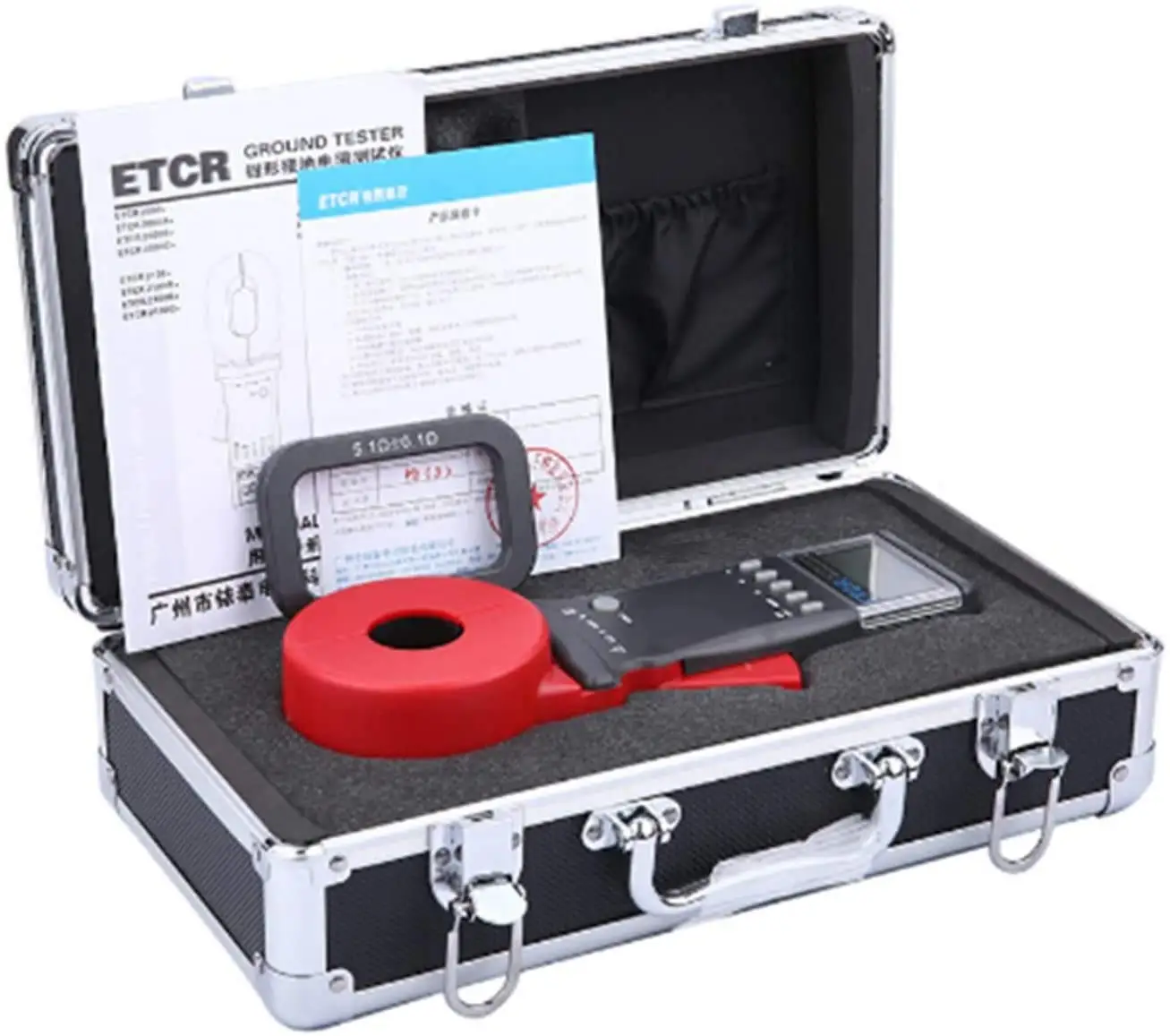 Digital Clamp Meter ETCR2100C+ Ground Earth Resistance Tester 0.01 to 1200 Ohm Leakage Current Measure 0.00mA to 20.0A
