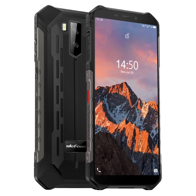Drop Ship Smart Phone Ulefone Armor X5 Pro Rugged Phone 4+64GB Face ID Dual SIM Android 10 OS Mobile Cellphone