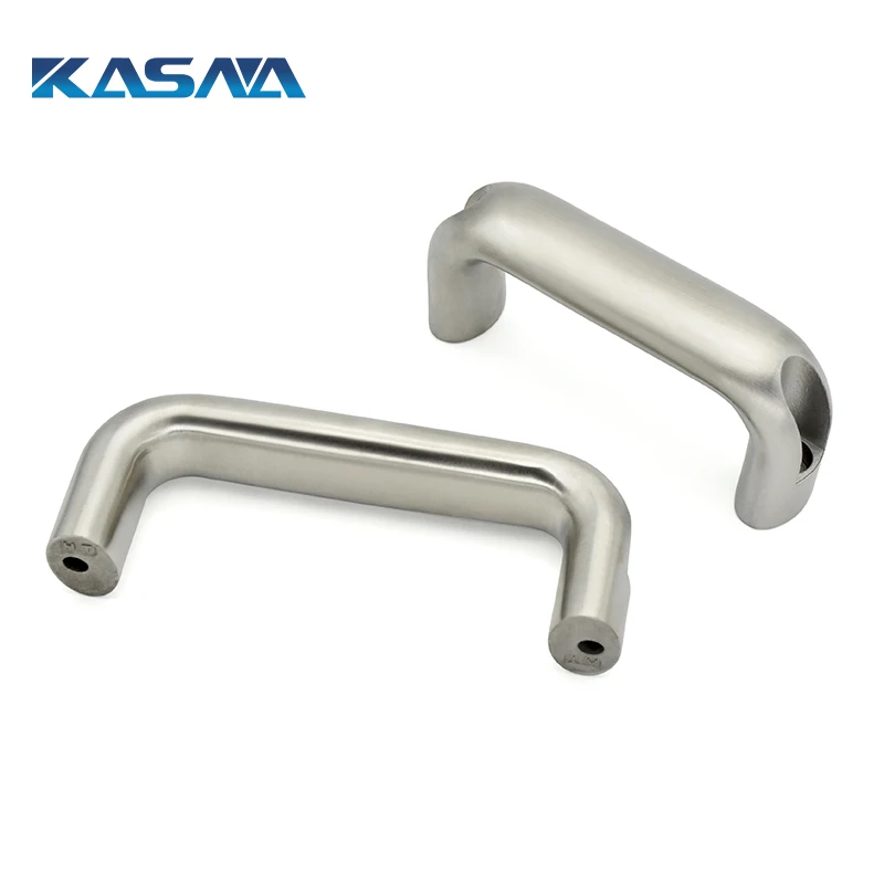Stainless Steel  U-Shaped Oval Processing Attached Metal Cabinet Handle Furniture Cabinet Pull Handles