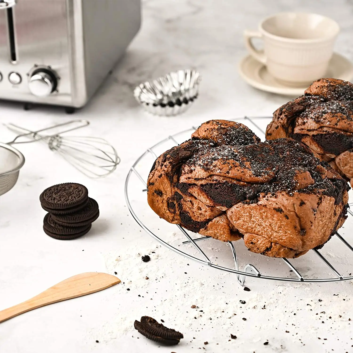 Professional custom round bbq grill mesh stainless steel chicken outdoor barbecue wire mesh For Roasting Meat