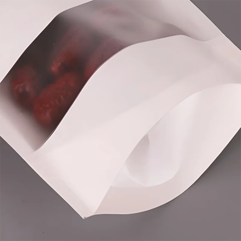 Kraft Paper Bags Food Ziplock Bag Candy Tea Nut Moisture Proof Pouch Diy Handmade Cookies Packing Bag Baking Supplies