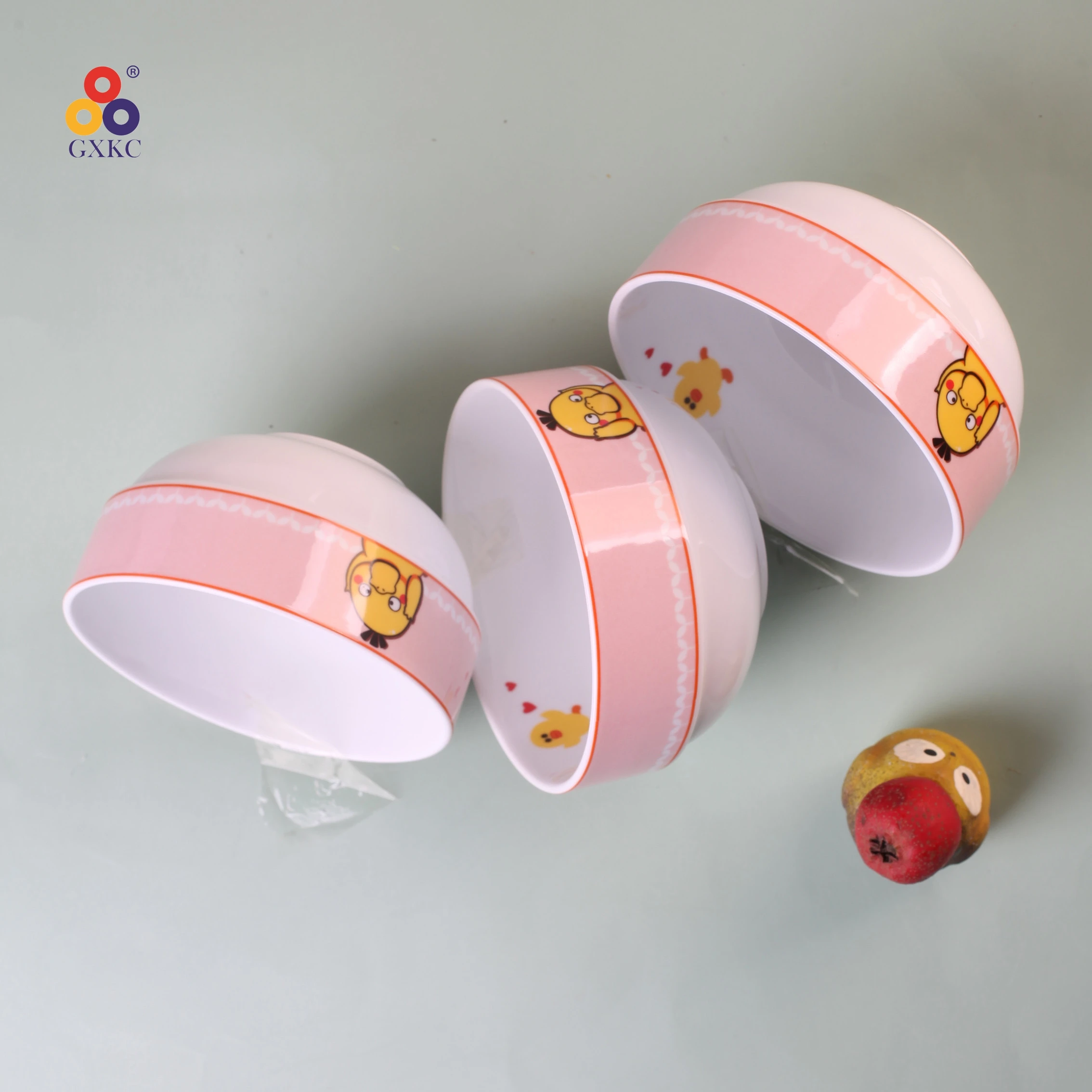 Персонализированные высококачественные наборы керамической посуды с изображением милой утки, Детская миска, салатные чаши