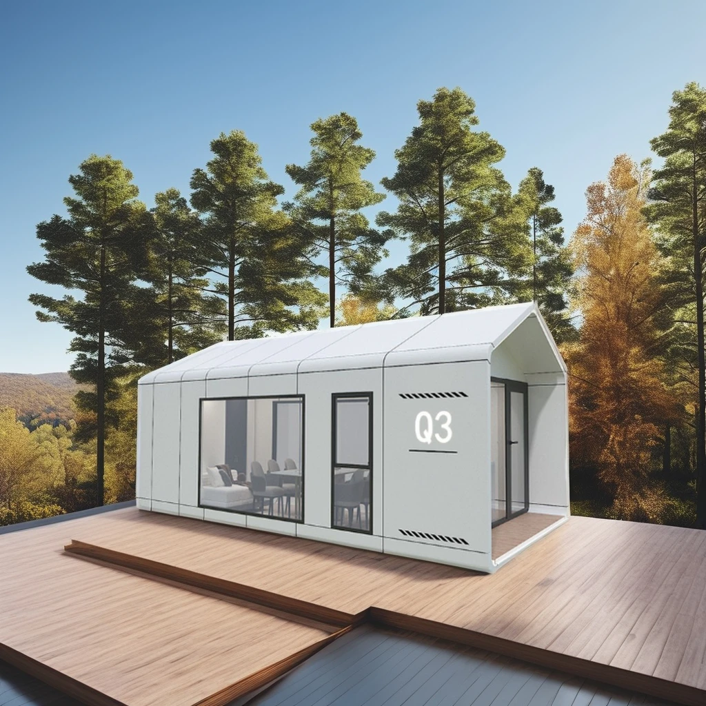 Eco-friendly minimalist superior durability prefab white house with affordable price and designed for effortless elegance