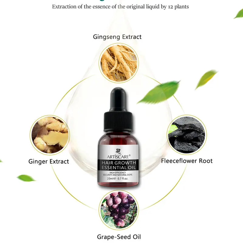 Private Label Herbal Painless Hair Care Serum Anti Hair Loss Treatment Fast Growing Germinal Hair Serum