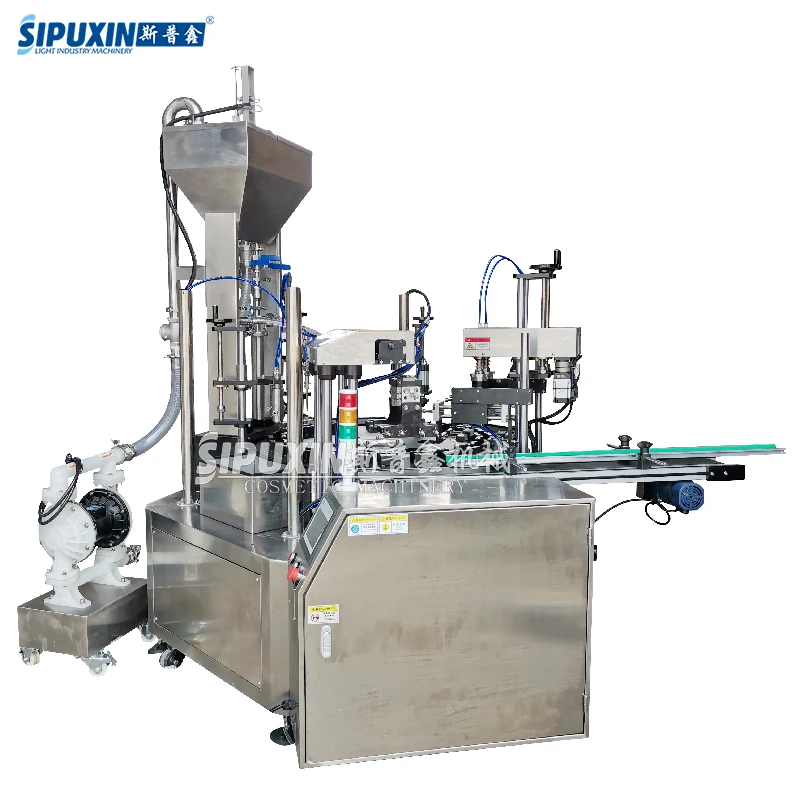 SPX New Automatic Rotary Type Lotion Cream Cosmetic Filling Machine