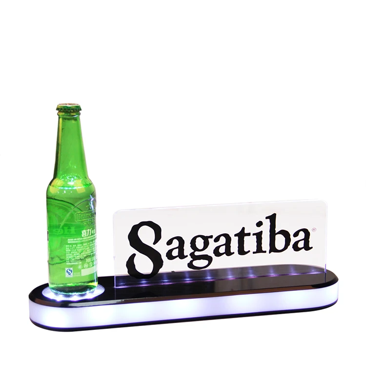Нестандартная конструкция освещенные сзади адвокатского сословия СИД свет LED дисплей стойки Glorifier ликера подставки под винные бутылки