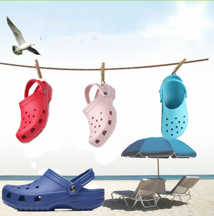 Мужские слипоны с дырками, тапки, женские и мужские сандалии для пляжа, лето 2020