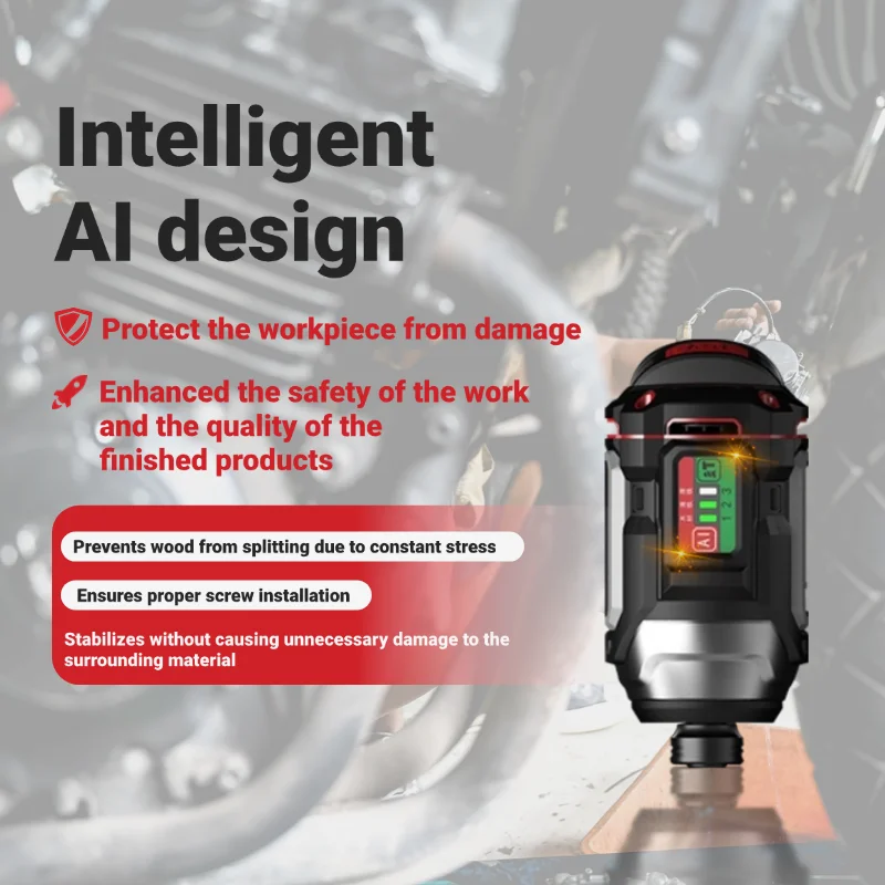 ELE Newest 16V 3 AI mode Cordless Impact Tool Drill Accumulator Hand 160N.m Brushless Impact Driver Battery Lithium Screwdriver