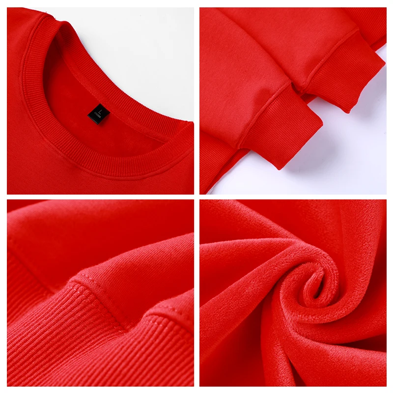 Wholesale High Quality Plain Blank Printed Crew Neck Sports Oversized Hoodie Man Custom Crewneck Sweatshirt for men