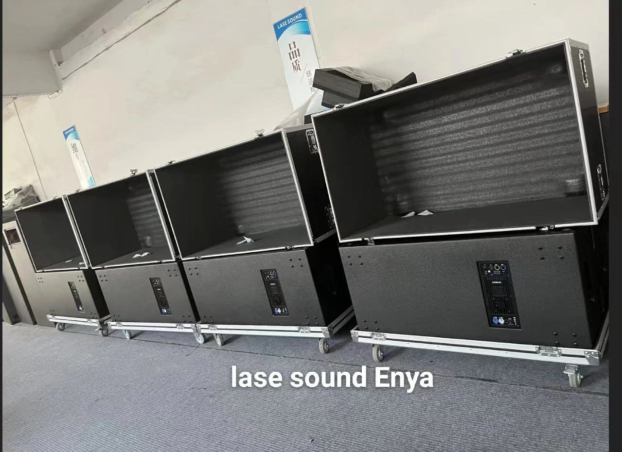 high quality dual 18 inch sub woofer concert speakers sound system outdoor event