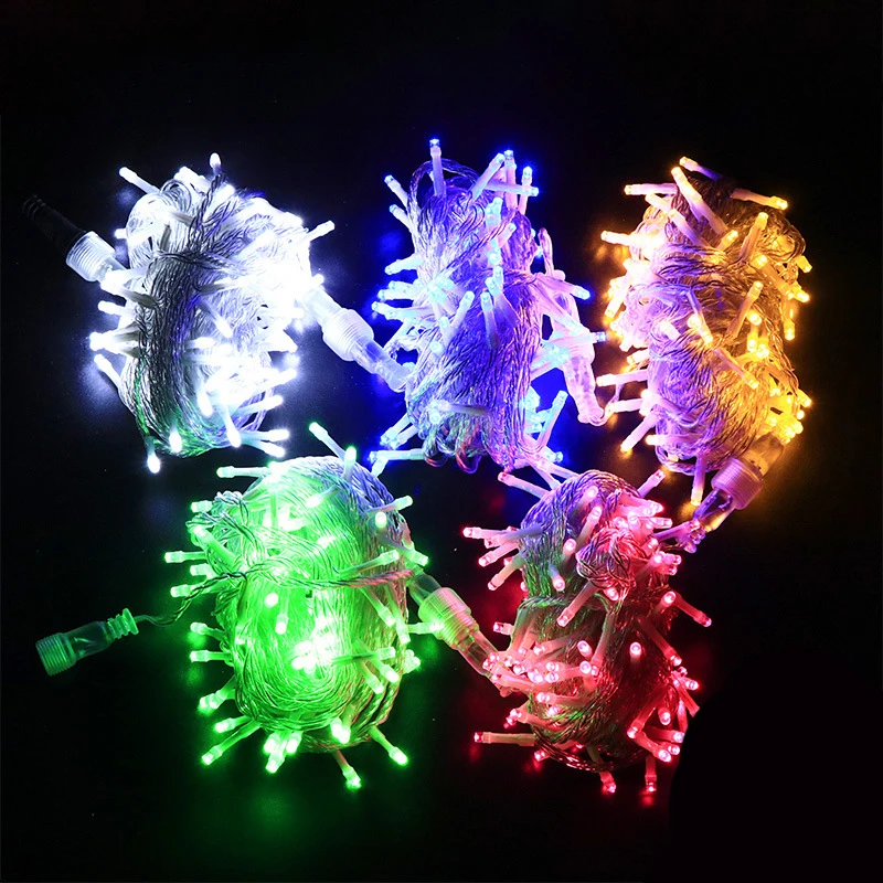 10M 50M customised led Waterproof Garland outdoor xmas Light Led Holiday Christmas Party Wedding Decoration fairy String Light