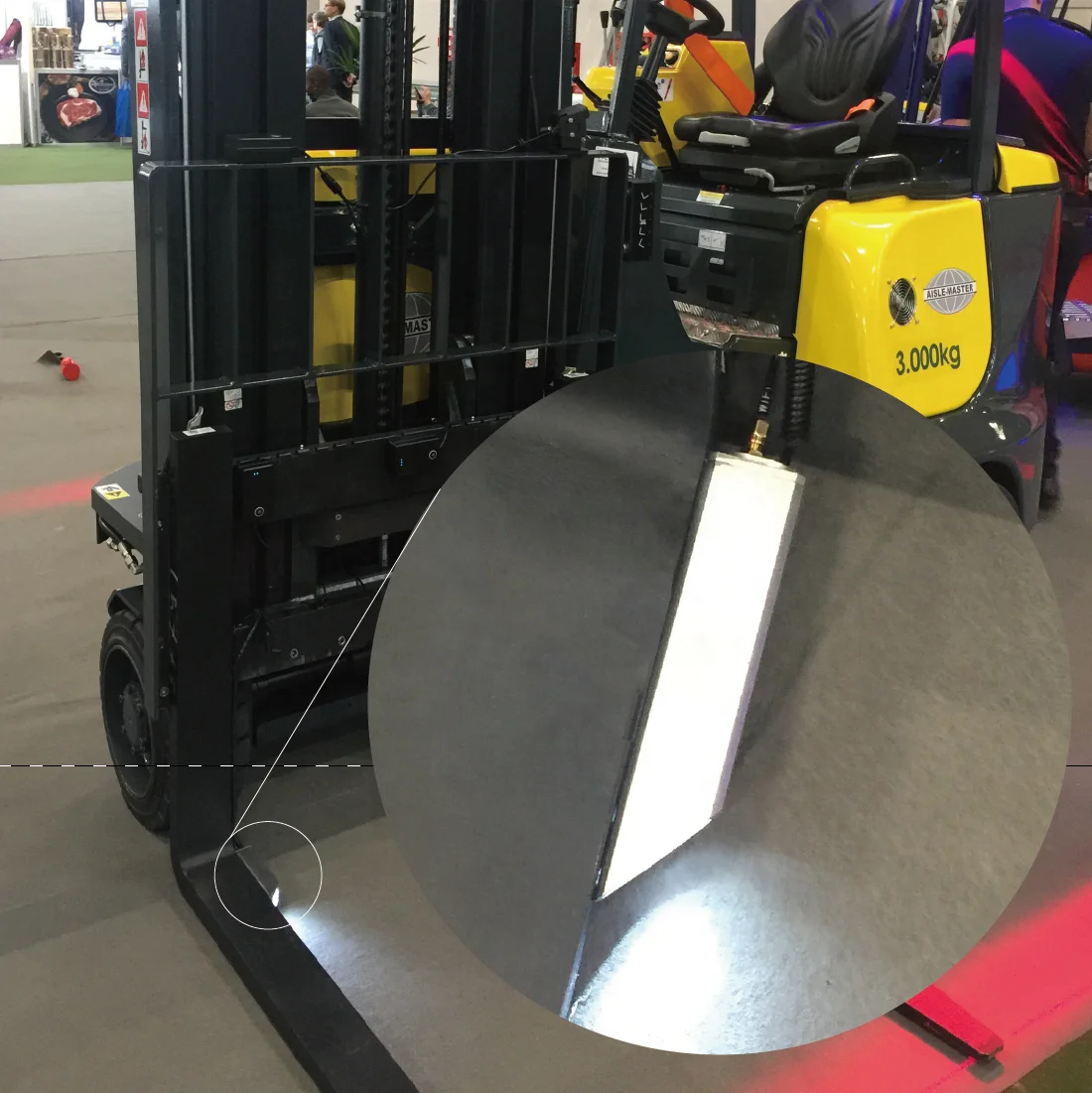 Battery operated 7 inch Digital wireless forklift camera system with wire-free installation