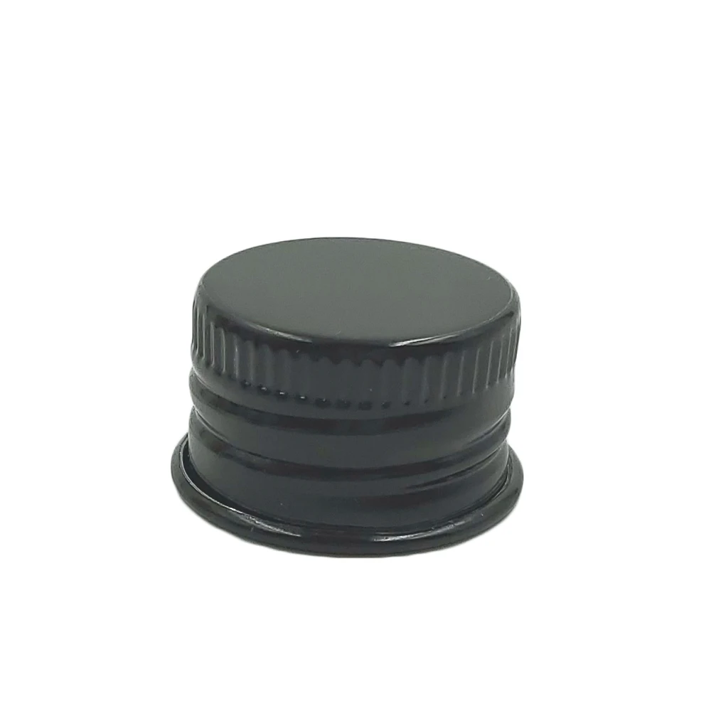 30ml 80ml Cosmetic Packing Glossy Black Aluminum Bottle with Black Plastic Sprayer/screw Lid