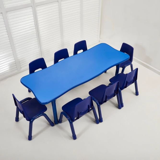 Furniture Set Little Baby Plastic Study Kids Party Table and Chairs Set for Children