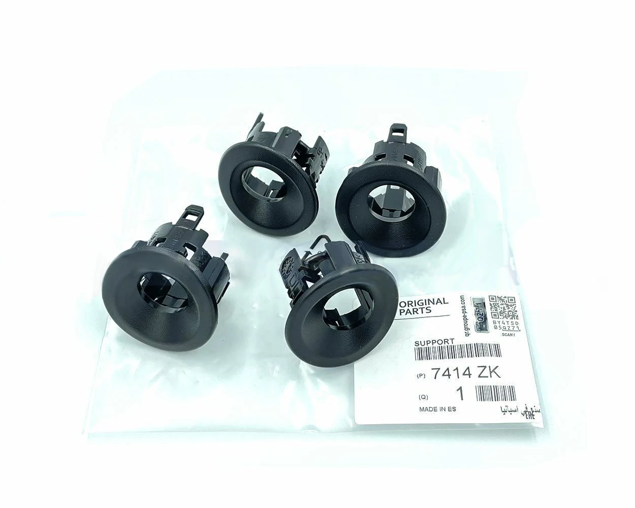 Genuine 4Pcs Rear Parking Sensor Mount Kit For Peugeot Partner Citroen Berlingo 7414ZK