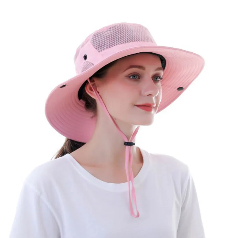 Мужская Уличная шляпа от солнца UPF 50 +, Панама с широкими полями, дышащие рыболовные шляпы