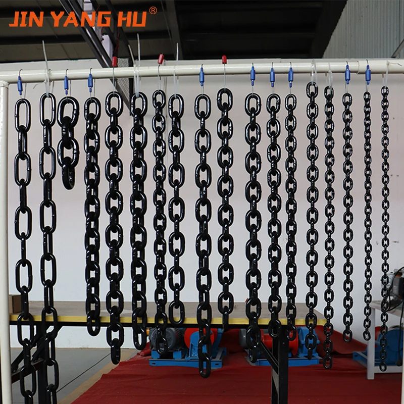 Manufacture 6mm-23mm High Strength G100 Chain Alloy Steel Black G80 Short Link Lifting Chain for Chain Sling