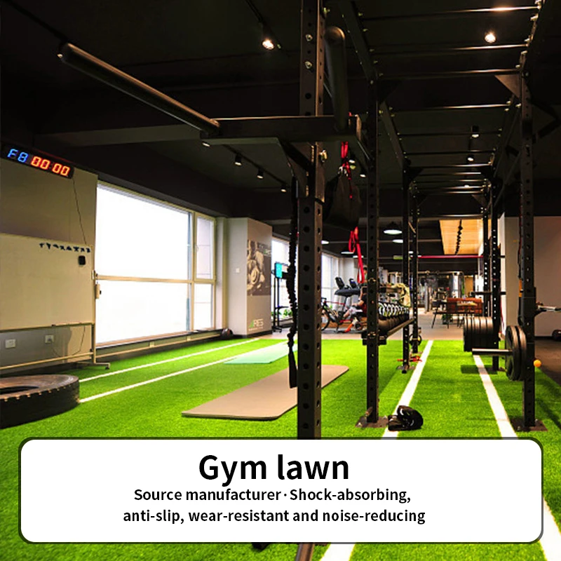 QTMAT training running sled track synthetic artificial carpet grass athletic turf mat for gym fitness flooring