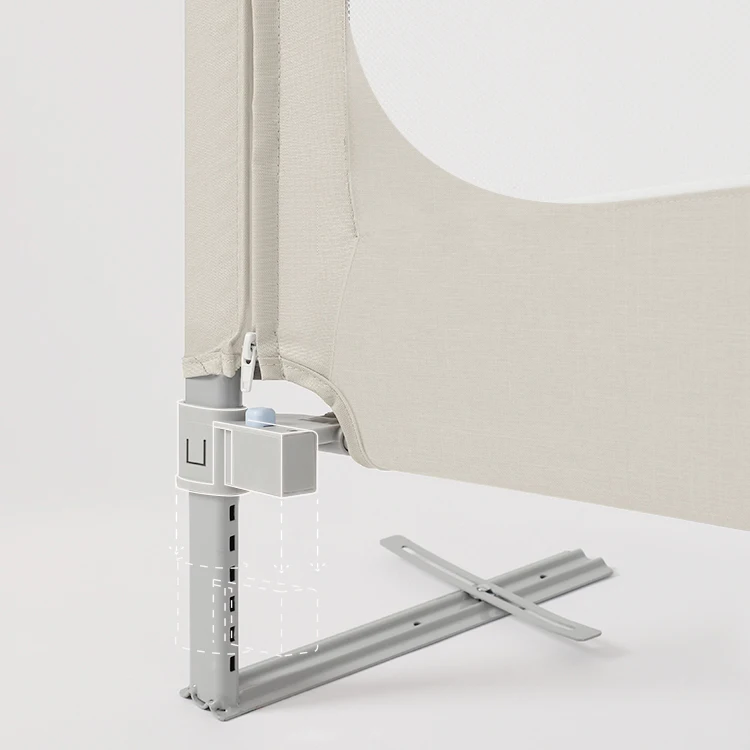 Adjustable Height Bybi Bed Rail For Toddlers, Portable Child Bed Rail Guard For Baby/