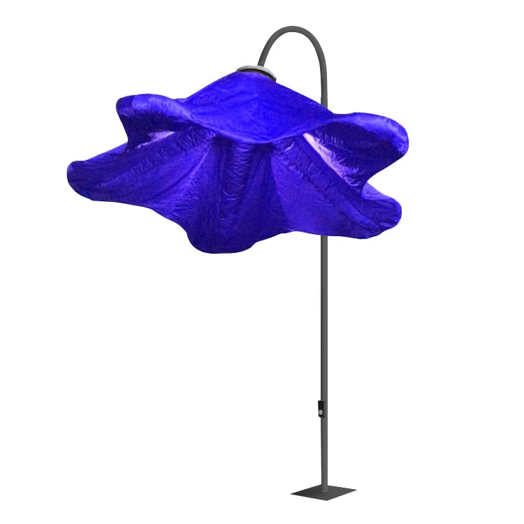 Mechanical Flower Lamp Induction Open Close Petals Interactive for Decoration Mall Atrium Landscape Lighting