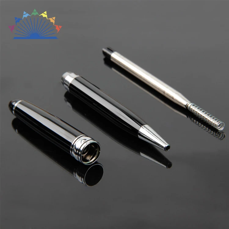 High Quality Business Branded Metal Pen With Custom Logo Printed Executive Manufacturer Twist Steel Balck Ball Writing Luxury