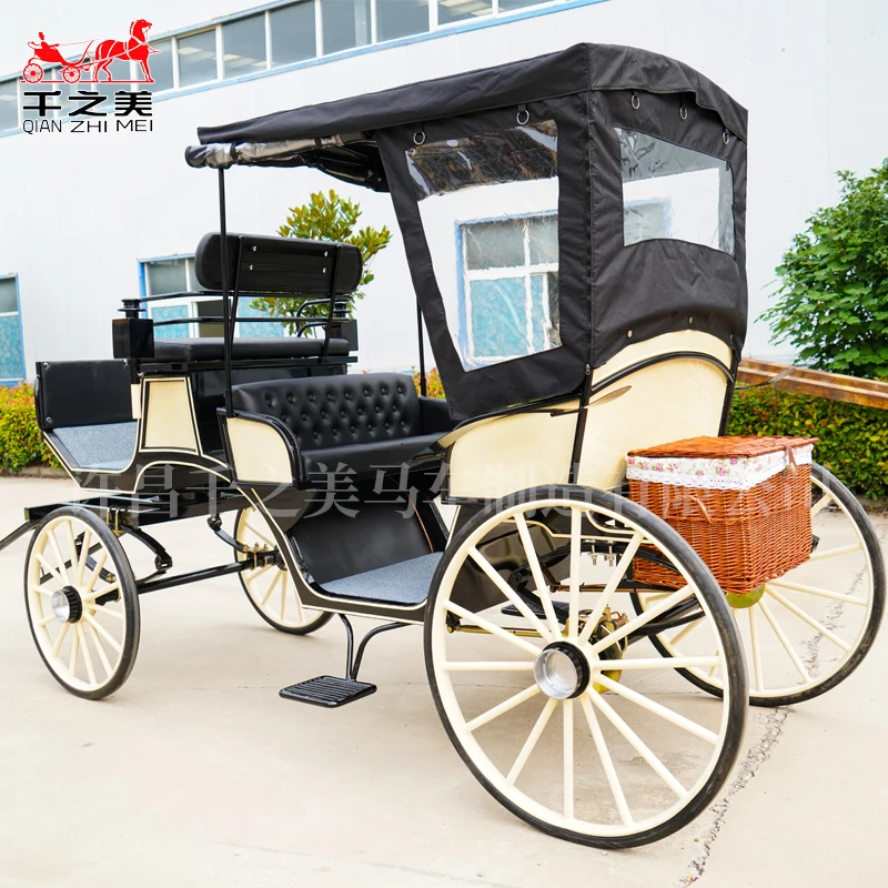 Qianzhimei популярная простая экскурсионная повозка электрическая бежевая