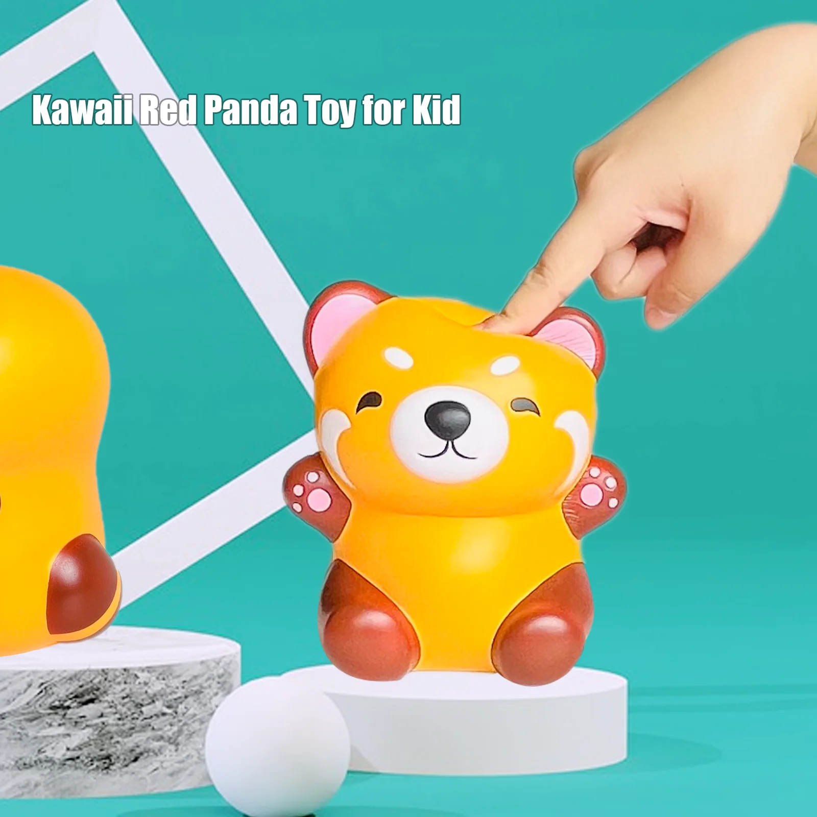 Милая красная панда медленно поднимающаяся мягкая игрушка подарок на день рождения енота для детей снятия стресса