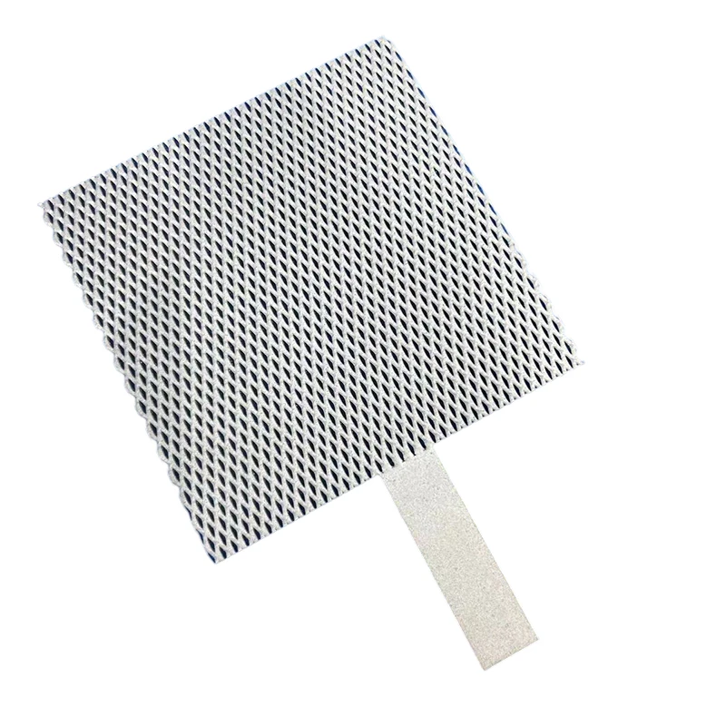 Titanium anode sheet platinum coated 0.5um 1.0um coating thickness