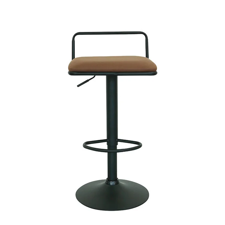 Partner Modern Height Adjustable Pu Seat Bar Stool Metal Chairs Restaurant Cheap Used Industrial Bar Stools
