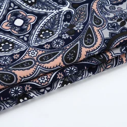 Pattern Single Jersey Ity Fabric High Fastness Breathable Floral Customized Printed Polyester Spandex 100% Polyester Color 160CM